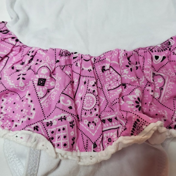 PINK Bandana  Western Cowgirl One Pc Sz 18 M Baby Korral Cowgirl‎ Boots - Picture 3 of 9